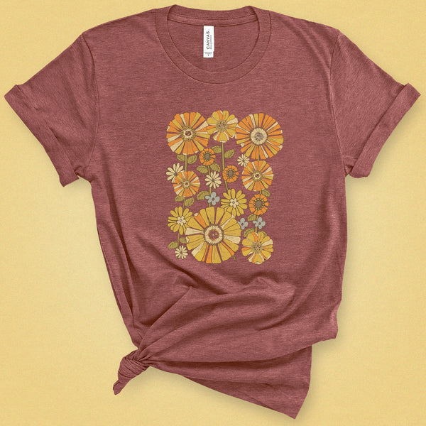 70's Retro Flower Classic Tee