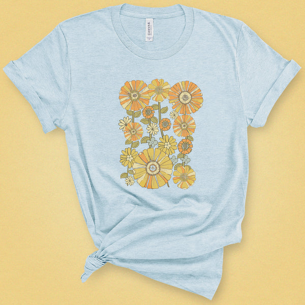 70's Retro Flower Classic Tee
