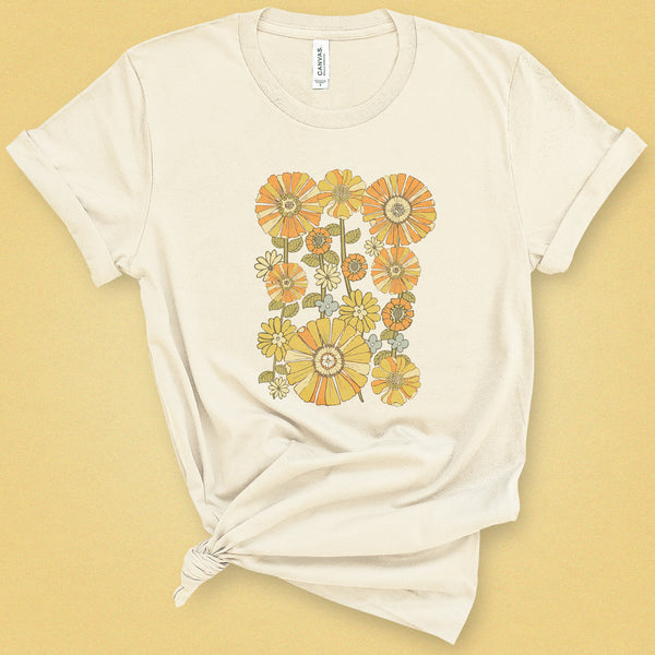 70's Retro Flower Classic Tee