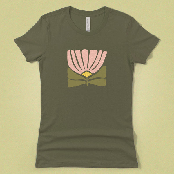 Modern Abstract Flower Women's Tee