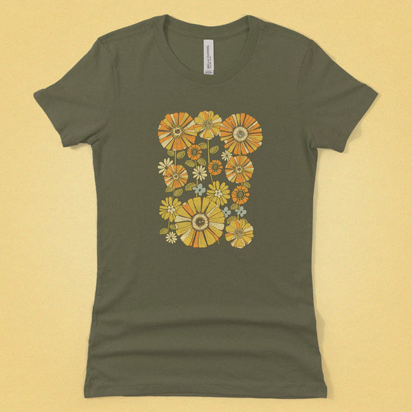 70's Retro Flower Women's Tee
