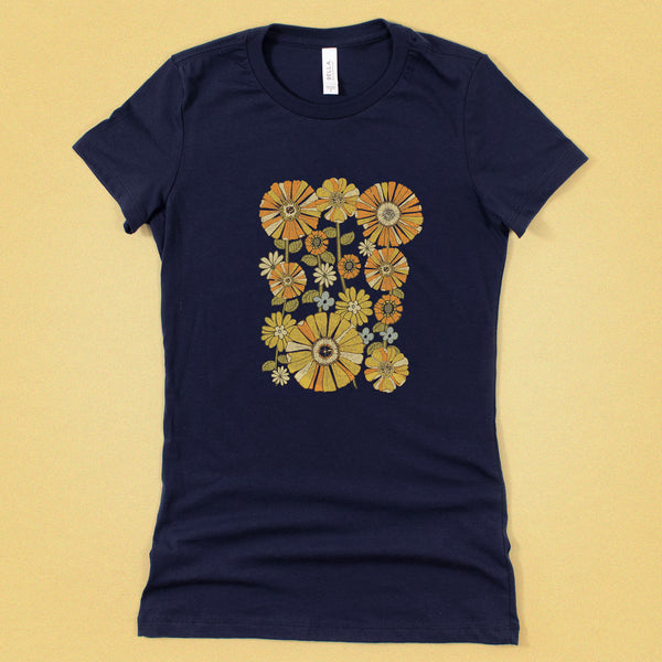 70's Retro Flower Women's Tee