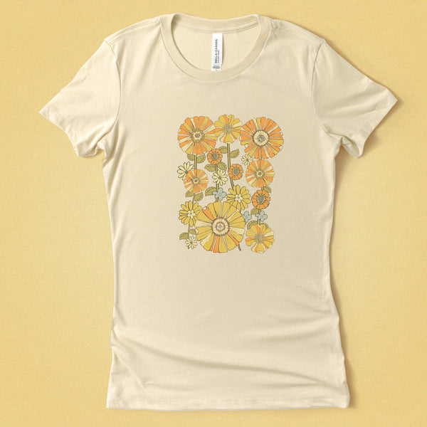 70's Retro Flower Women's Tee