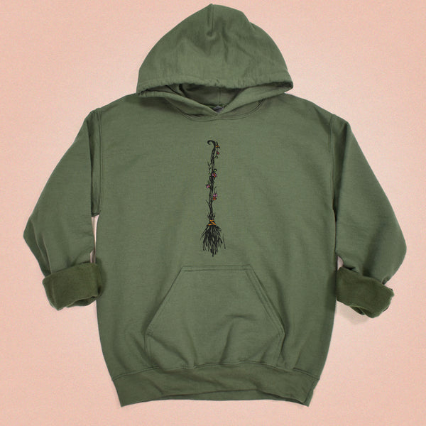 Witches Broom Hooded Sweatshirt