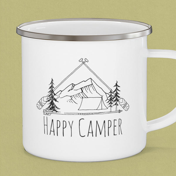 Happy Camper Rustic Camp Mug - MoxiCali