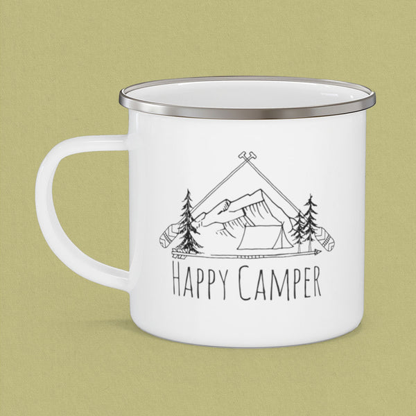 Happy Camper Rustic Camp Mug - MoxiCali