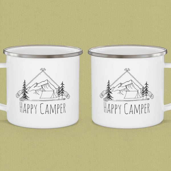 Happy Camper Rustic Camp Mug - MoxiCali
