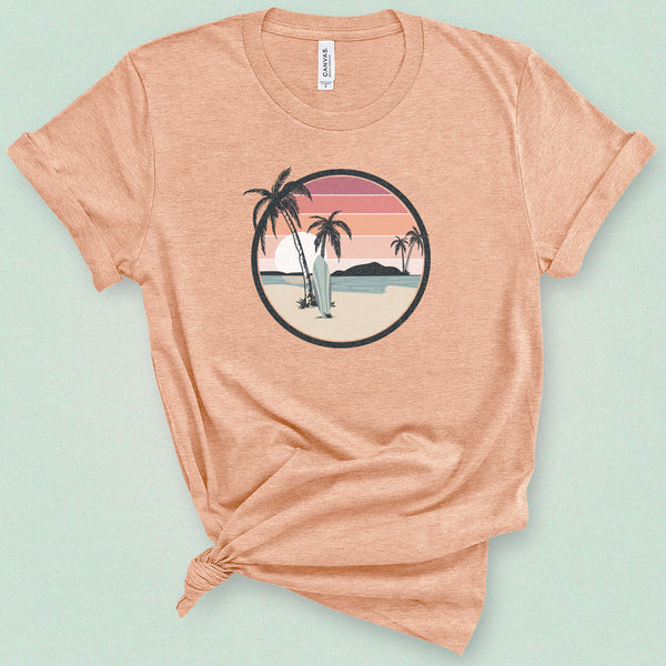 Tropical Beach Surfer Classic Tee