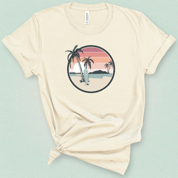 Tropical Beach Surfer Classic Tee