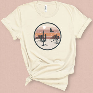 Desert Cactus Graphic Tee - MoxiCali