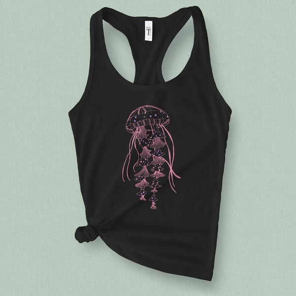 Jellyfish Graphic Tank Top - MoxiCali