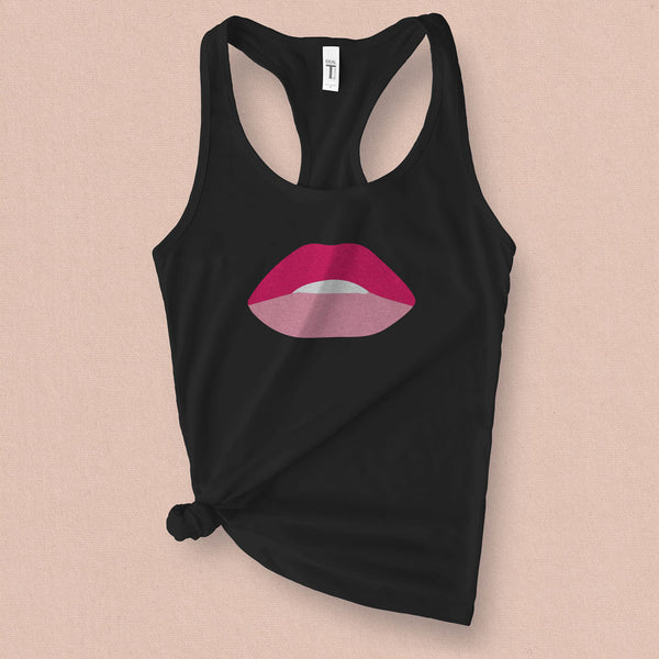 Lips Graphic Tank Top - MoxiCali