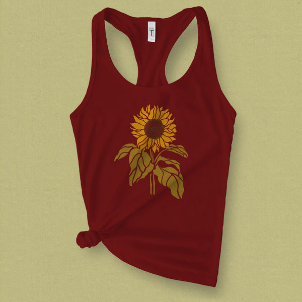 Sunflower Graphic Tank Top - MoxiCali
