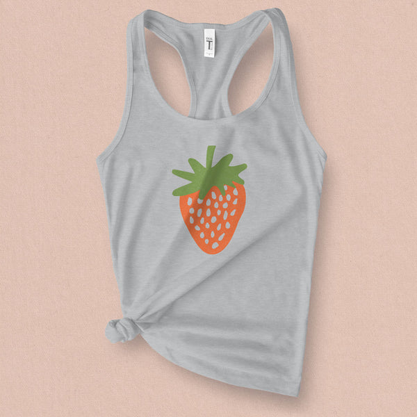 Strawberry Graphic Tank Top - MoxiCali