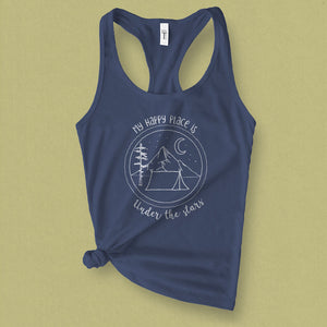My Happy Place is Under the Stars Tank Top - MoxiCali