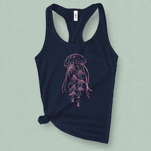 Jellyfish Graphic Tank Top - MoxiCali
