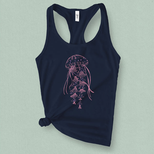 Jellyfish Graphic Tank Top - MoxiCali