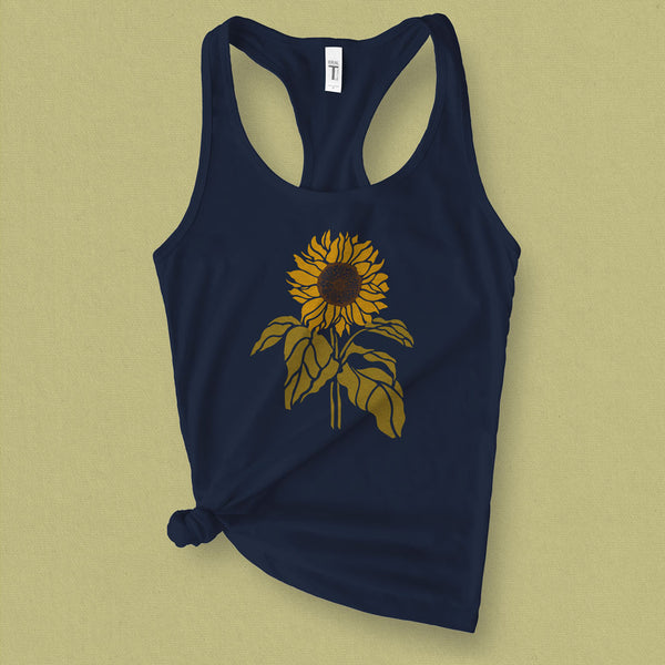 Sunflower Graphic Tank Top - MoxiCali