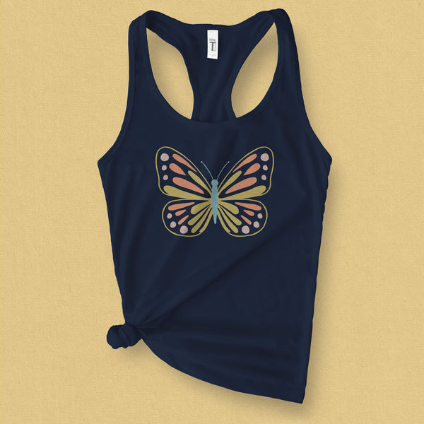 Abstract Butterfly Tank Top - MoxiCali
