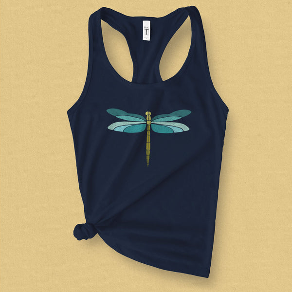 Dragonfly Graphic Tank Top - MoxiCali