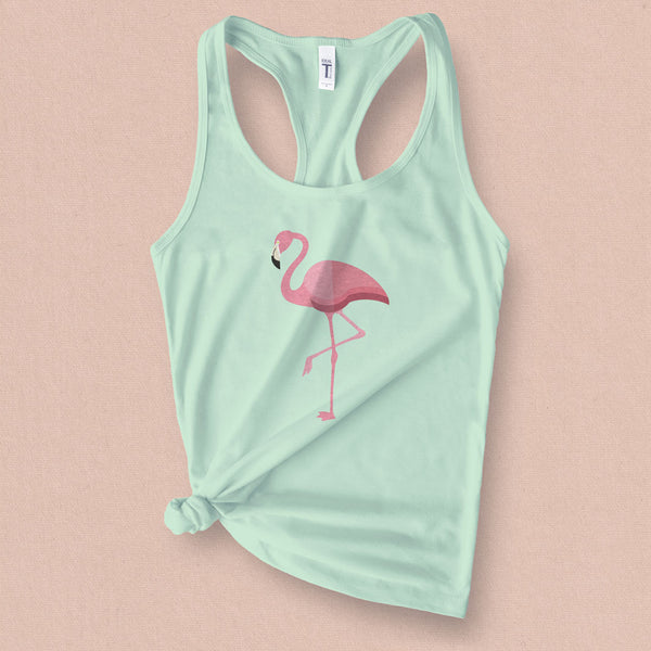 Pink Flamingo Graphic Tank - MoxiCali
