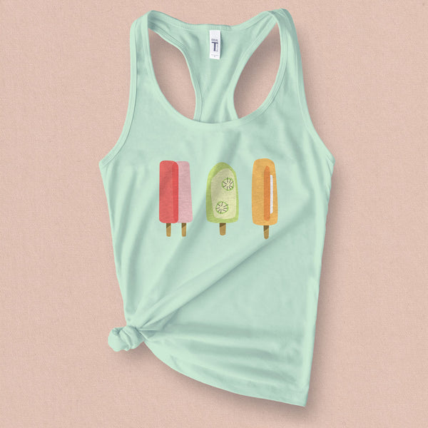Retro Popsicle Graphic Tank Top - MoxiCali