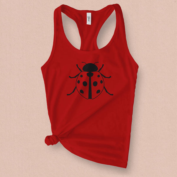Ladybug Graphic Tank Top - MoxiCali