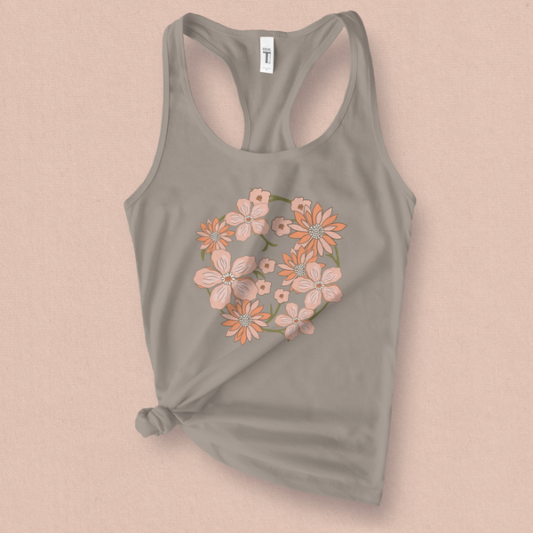 Flower Blossom Wreath Tank Top