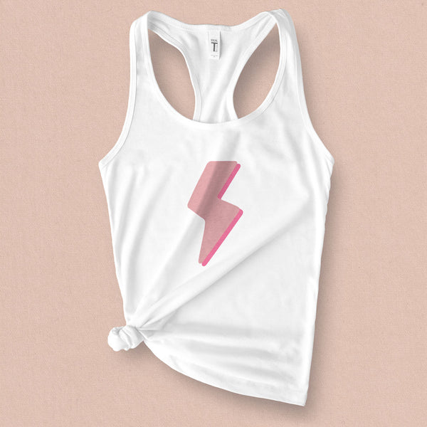 Lightning Bolt Graphic Tank Top - MoxiCali