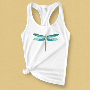 Dragonfly Graphic Tank Top - MoxiCali