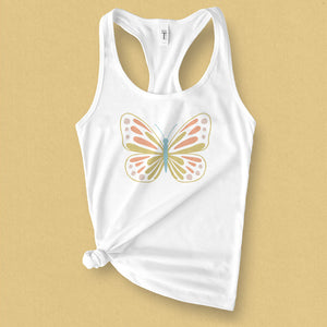 Abstract Butterfly Tank Top - MoxiCali