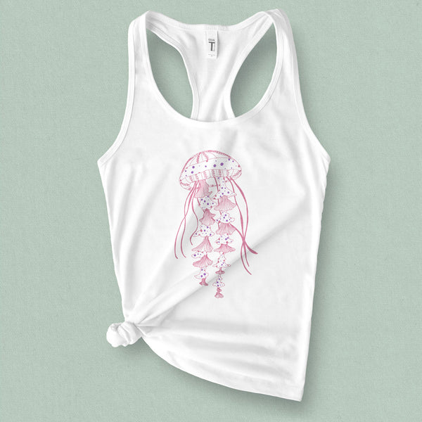 Jellyfish Graphic Tank Top - MoxiCali