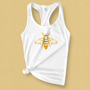 Honey Bee Graphic Tank Top - MoxiCali