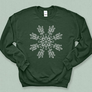 Retro Boho Snowflake Graphic Sweatshirt - MoxiCali