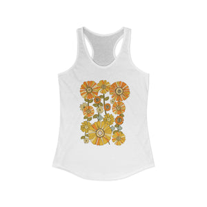70's Retro Flower Tank Top