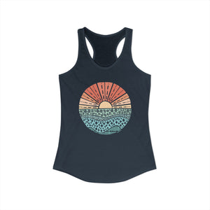 Tribal Flower Sunset Tank Top