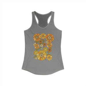 70's Retro Flower Tank Top