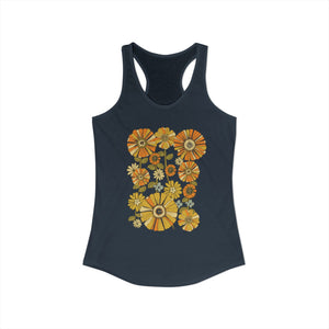 70's Retro Flower Tank Top