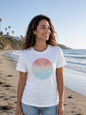 Tribal Flower Sunset Classic Tee