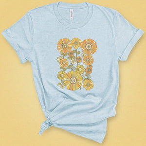 70's Retro Flower Classic Tee
