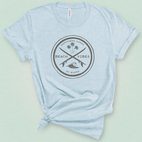 Happiness Comes In Waves Classic Tee