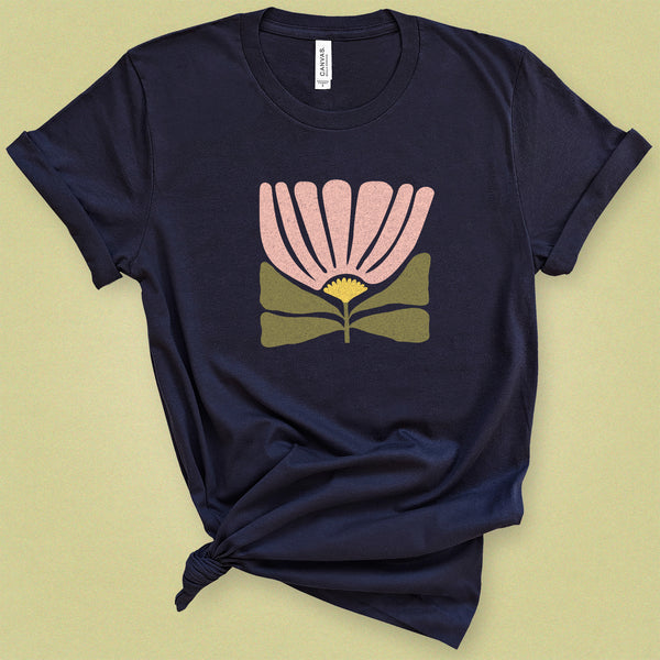 Modern Abstract Flower Classic Tee