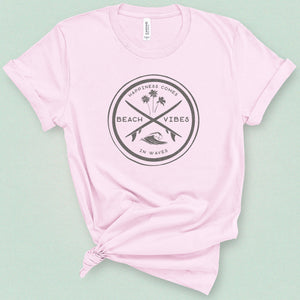 Happiness Comes In Waves Classic Tee