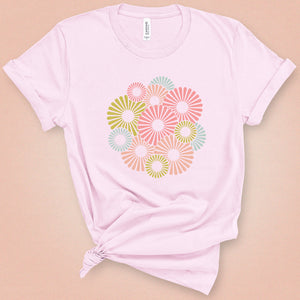 Abstract Beach Flowers Classic Tee
