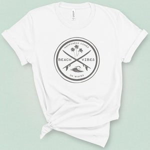 Happiness Comes In Waves Classic Tee