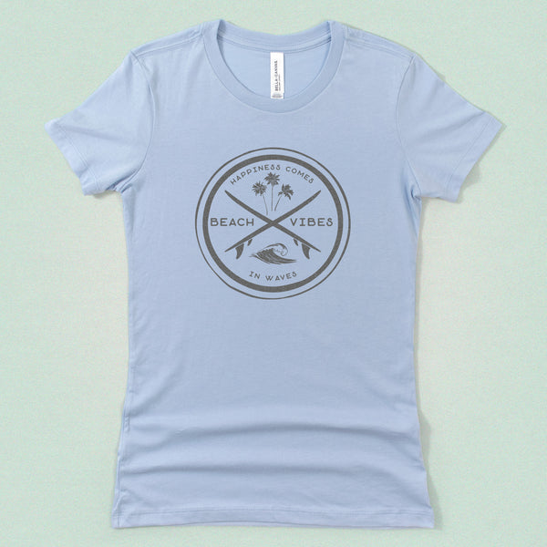 Happiness Comes In Waves Women's Tee