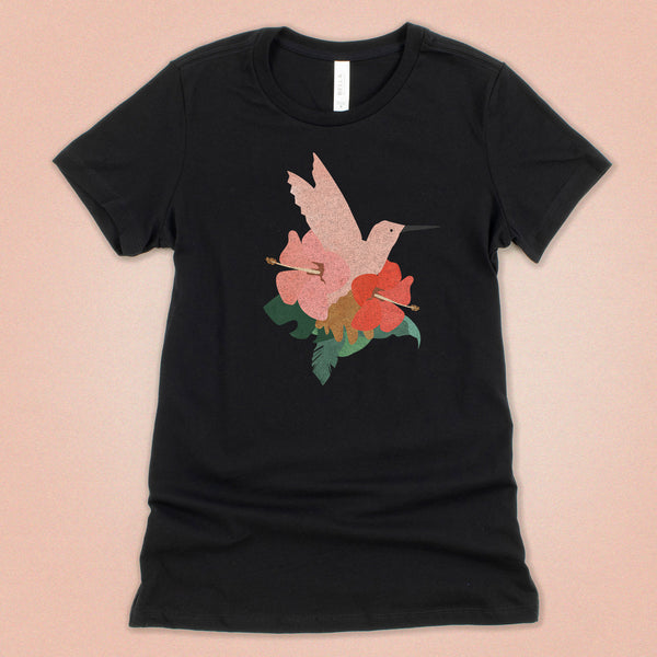 Tropical Hibiscus Hummingbird Women's Tee