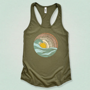 Barrel Wave Sunset Tank Top
