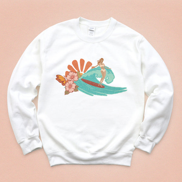 Cali Surfer Crewneck Sweatshirt