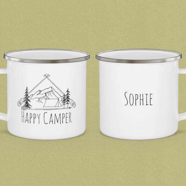 Happy Camper Rustic Camp Mug - MoxiCali